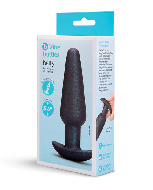 b-Vibe Butties Hefty Weighted Silicone Butt Plug