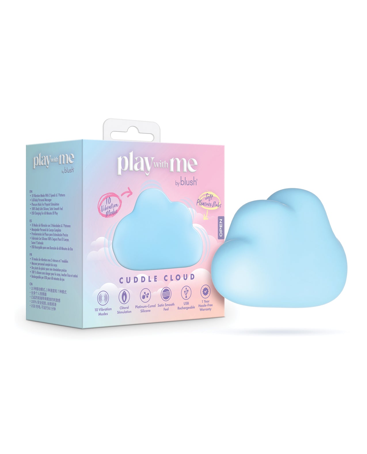 Blush Play With Me Cuddle Cloud - Blue