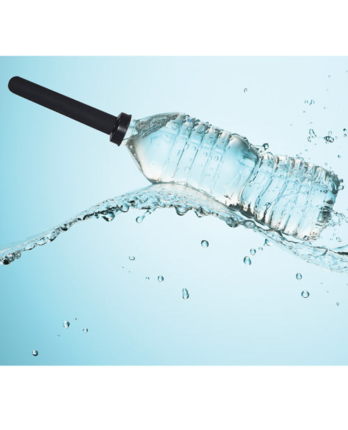 Boneyard Skwert 5 pc Water Bottle Douche Adaptor Kit in use on bottle