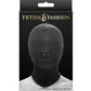 Fetish & Fashion Zippered Mouth Hood black box