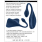 Blue Gender X Daily Grind Vibrator shaped like a stingray with product details on a white background