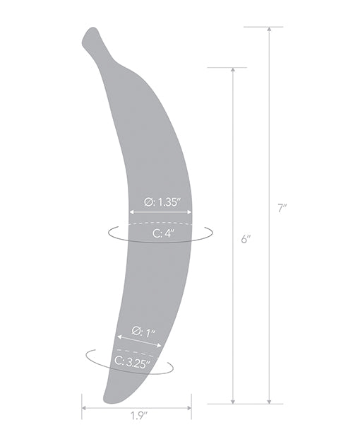 Glas Banana Joy Glass Dildo