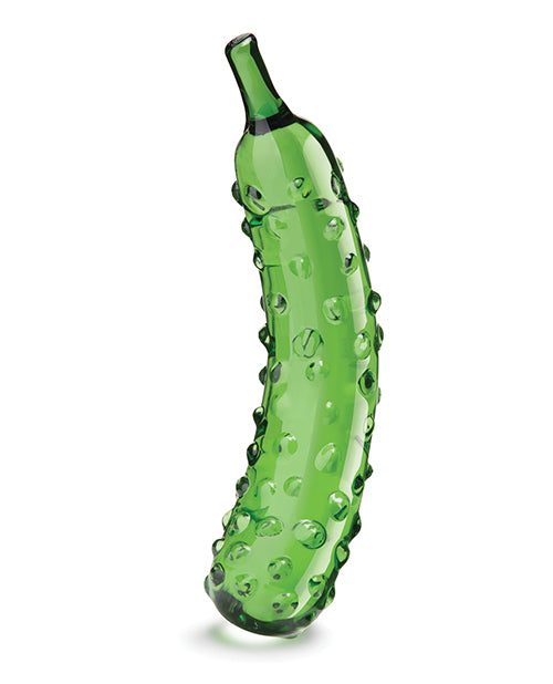 Glas Dildo Caressing Cucumber