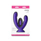 Purple and black INYA Duet Double Vibrating Dildo bedroom besties in packaging with 'Inva' branding on a white background