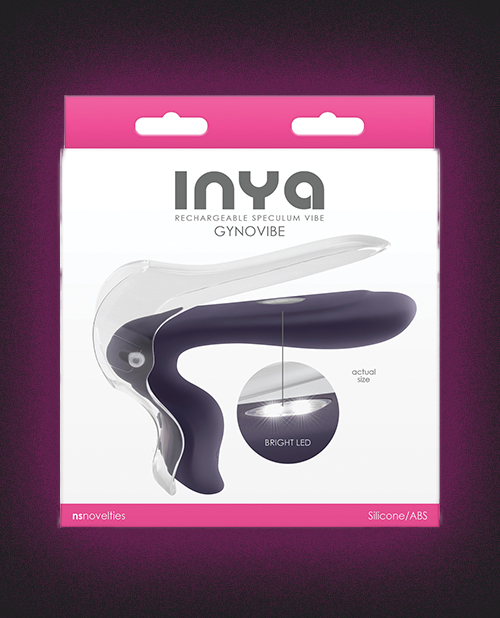 INYA GynoVibe LED Speculum Vibrator box black background
