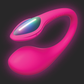 Pink internal vibrator Lovense Lush Mini with a glowing component on a dark background