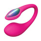 Pink silicone lovense lush mini on a white background