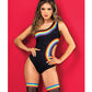 Pride One Shoulder Cut Out Bodysuit