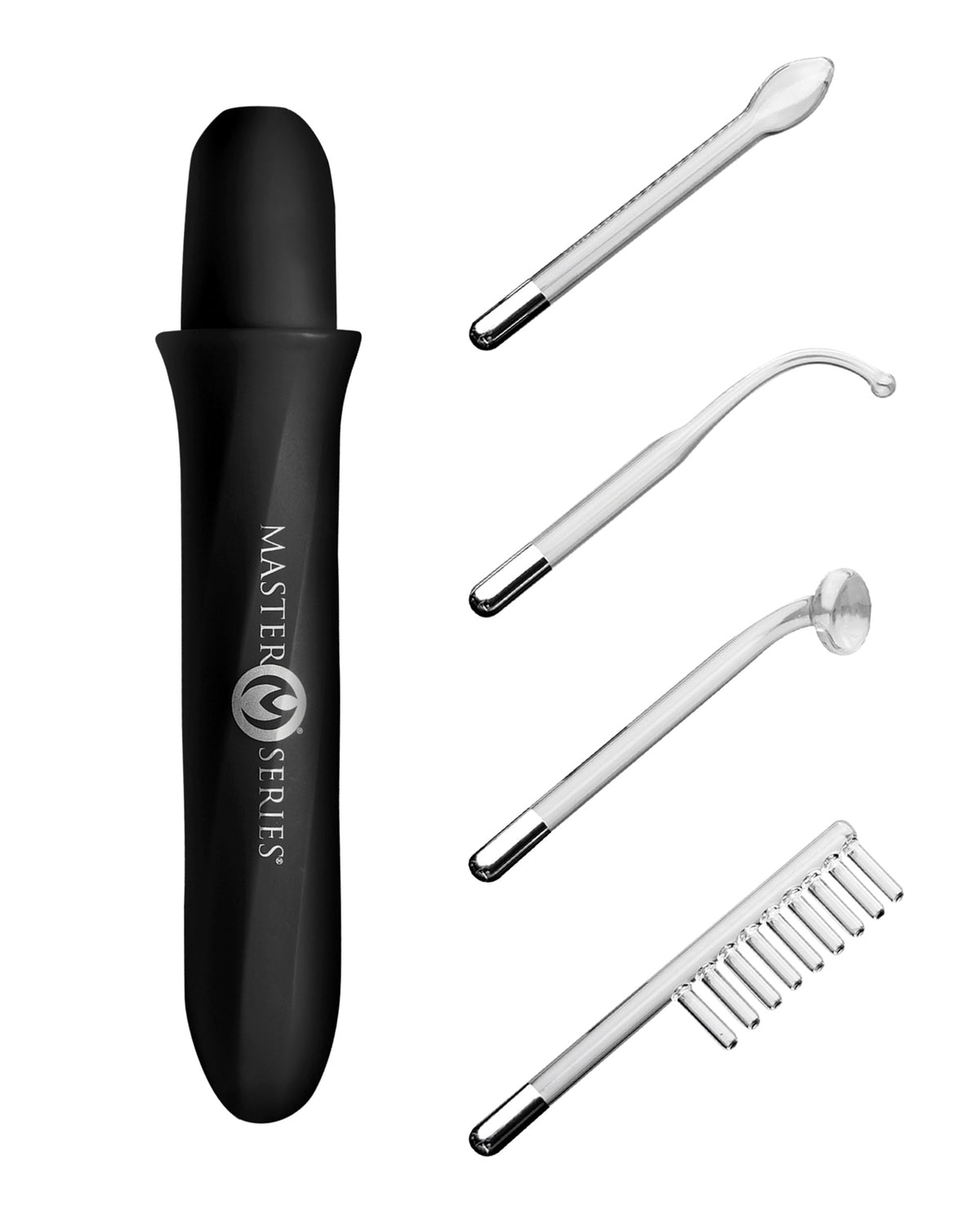Master Series Elektrawand Rechargeable Violet Wand w/Attachments - Black