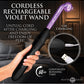 Master Series Elektrawand Rechargeable Violet Wand w/Attachments - Black