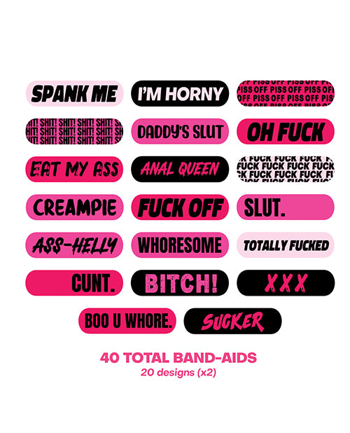 Neva Nude Naughty XXX Ouchie Stix Bandages - Pack of 40