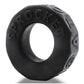 Black Oxballs Sprocket No-Roll Cock Ring with 'Sprocket' branding on a white background