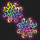 Pastease Rainbow Leopard Print Pasties