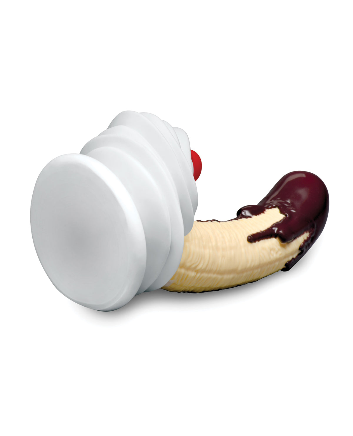 Simply Sweet Chocolate Dipped Banana Split Premium Silicone Dildo