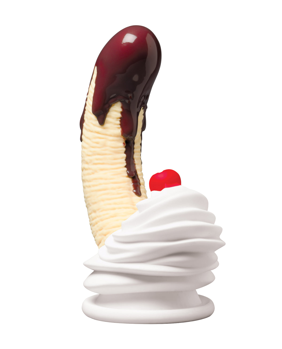 Simply Sweet Chocolate Dipped Banana Split Premium Silicone Dildo