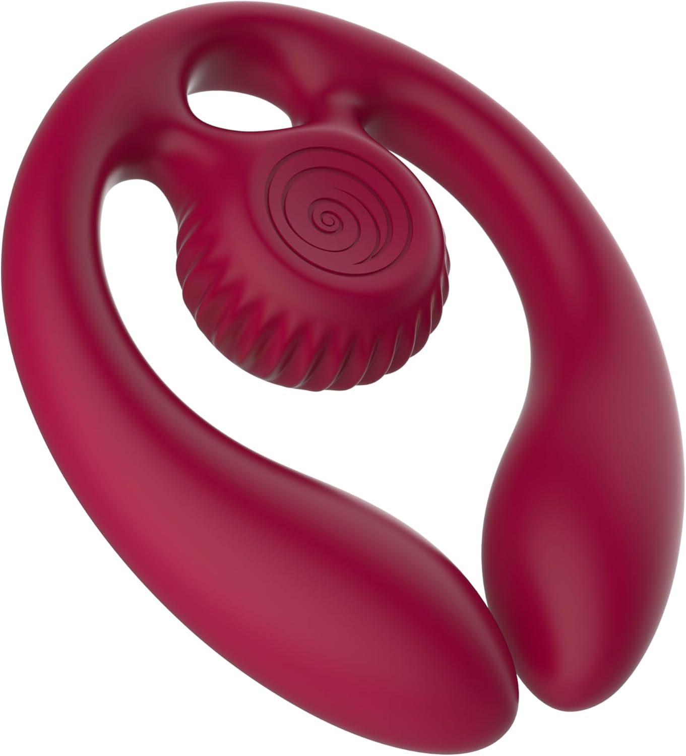 Red SVibe Snail GIZI Duo Double Ended Dildo And Vibe on a white background
