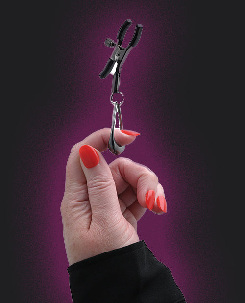 Sportsheets Velvet Noir Tuggable Nipple Clamps
