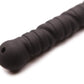 Black silicone Tantus Tawse Paddle on a white background