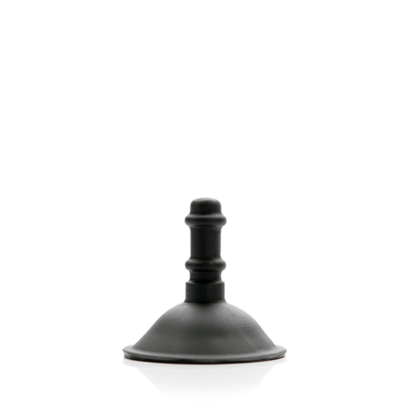 Black Tantus Suction Cup Dildo Attachment on a white background