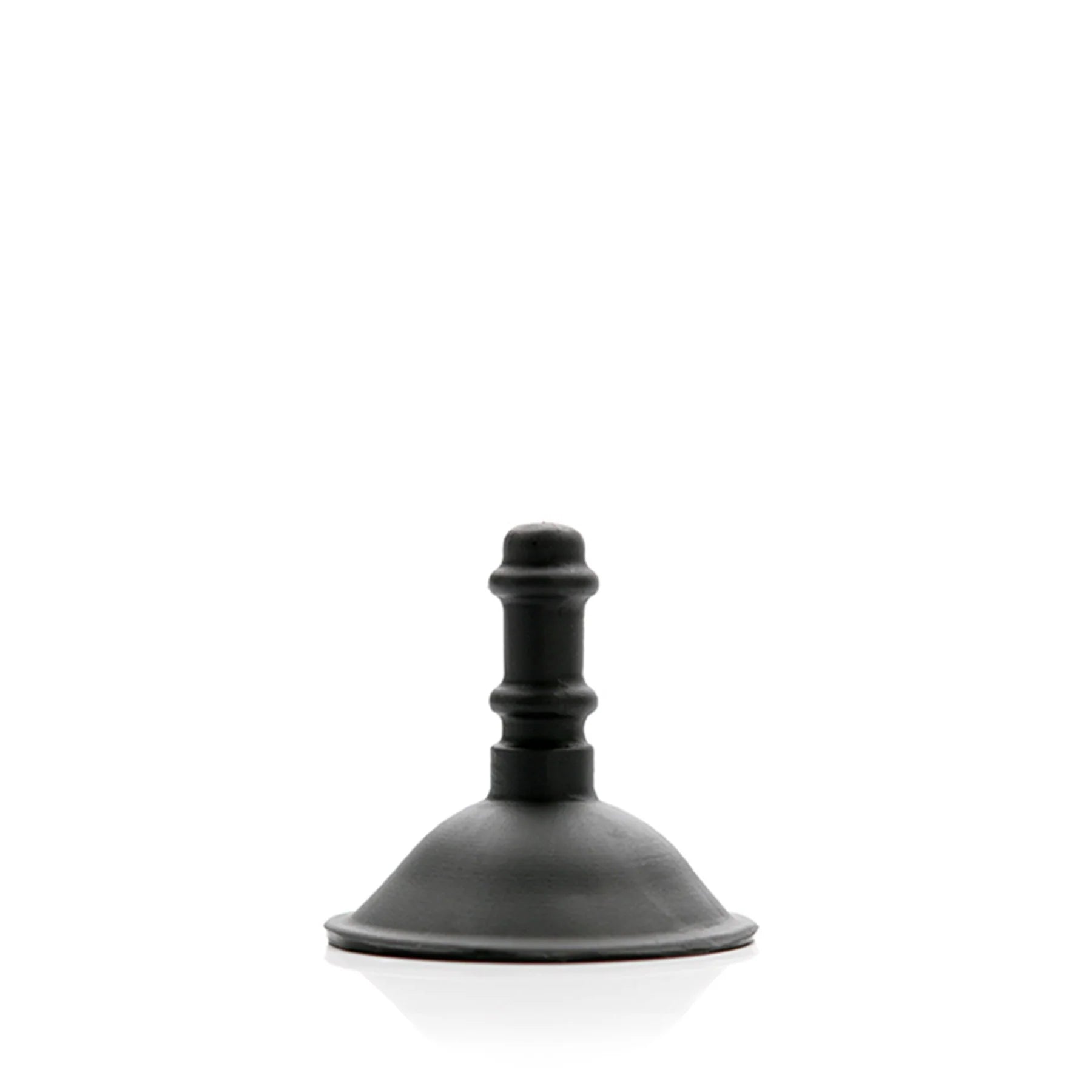 Black Tantus Suction Cup Dildo Attachment on a white background