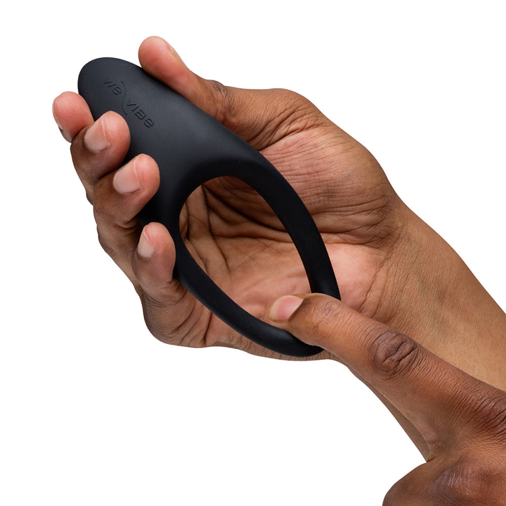 Hand holding We-Vibe Verge 2 Cockring 