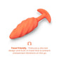 Orange travel lock with text on a white background