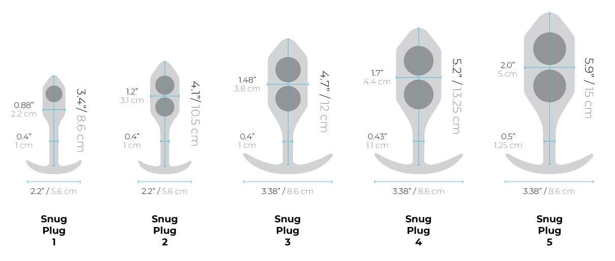 B-Vibe Weighted Snug Plugs