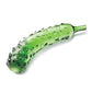 Glas Dildo Caressing Cucumber