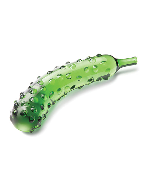 Glas Dildo Caressing Cucumber