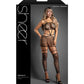 Sheer Unholy Gartered Bodystocking Dress w/Attached Stockings
