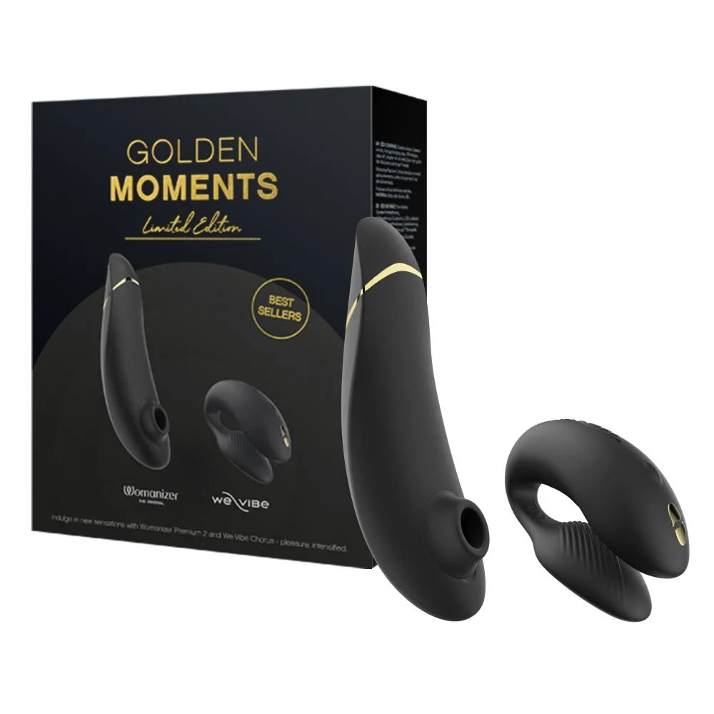The Golden Moments Set - Womanizer Premium 2 & We-Vibe Chorus