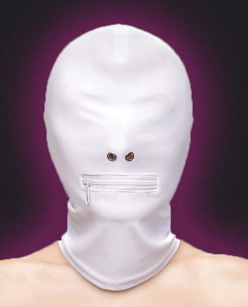 Fetish & Fashion Zippered Mouth Hood