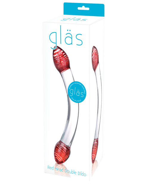 Glas Red Head Double-Sided Glass Dildo