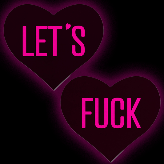 Pastease Let's Fuck Heart Pasties
