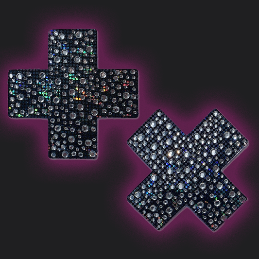 Pastease Crystal Crosses Black