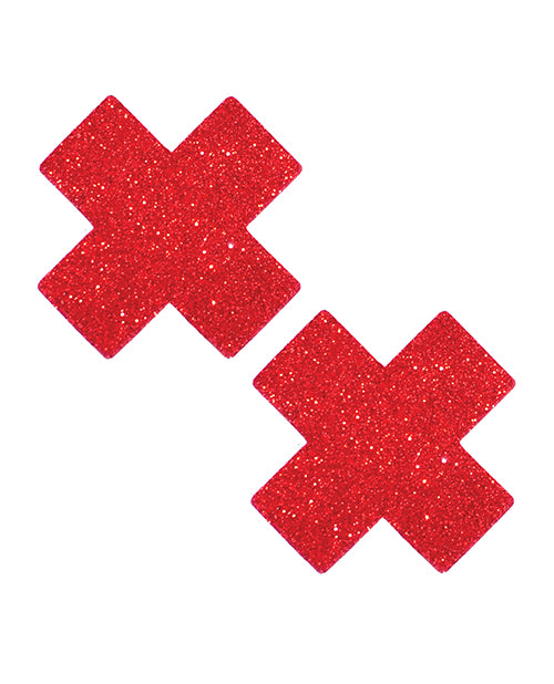 Neva Nude Red Glitter X Pasties