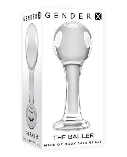 Gender X The Baller Glass Plug