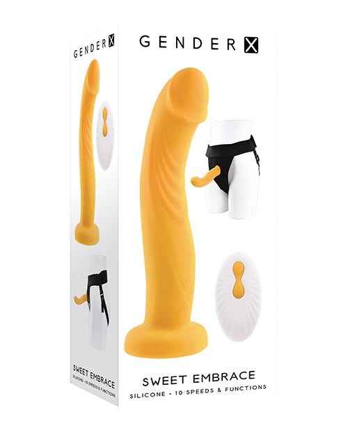 Gender X Sweet Embrace Vibrating Dildo W/ Harness