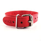 Rouge Leather O Ring Studded Collar