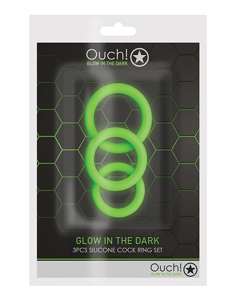 Shots Ouch Glow In The Dark C-Ring Set