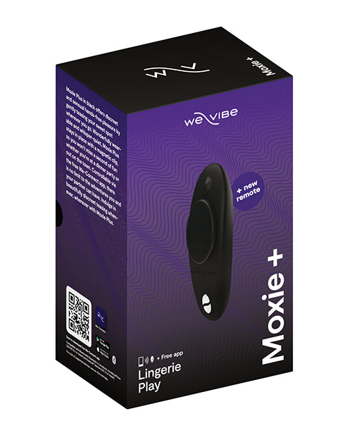 We-Vibe Moxie+ Underwear Vibe satin black box