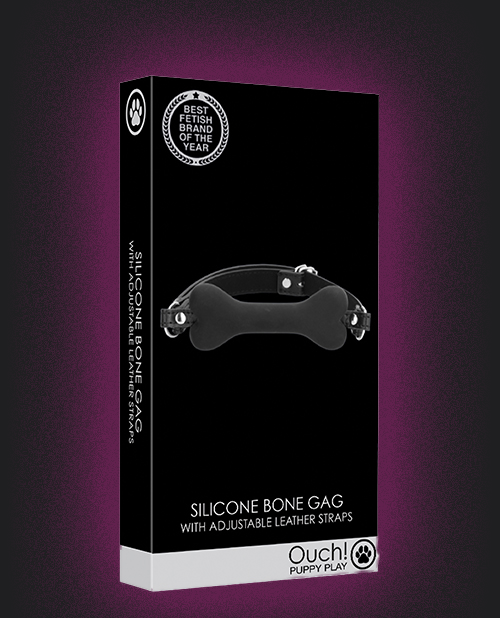 Shots Ouch Puppy Play Silicone Bone Gag